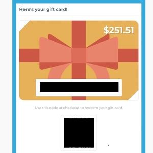 Freemans Sporting Club Gift Card - $251.51